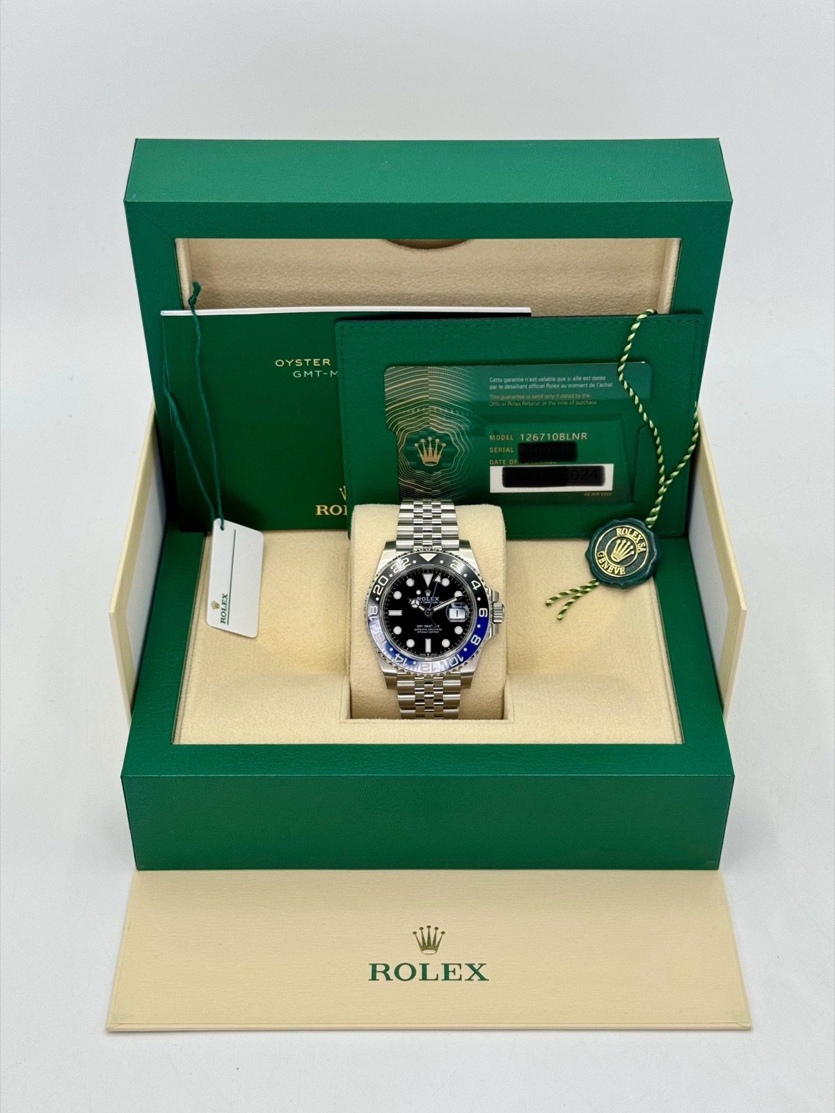 2024 Rolex GMT-Master II “Batgirl” 40mm 126710BLNR Jubilee Black Dial (Unworn) - Image 11