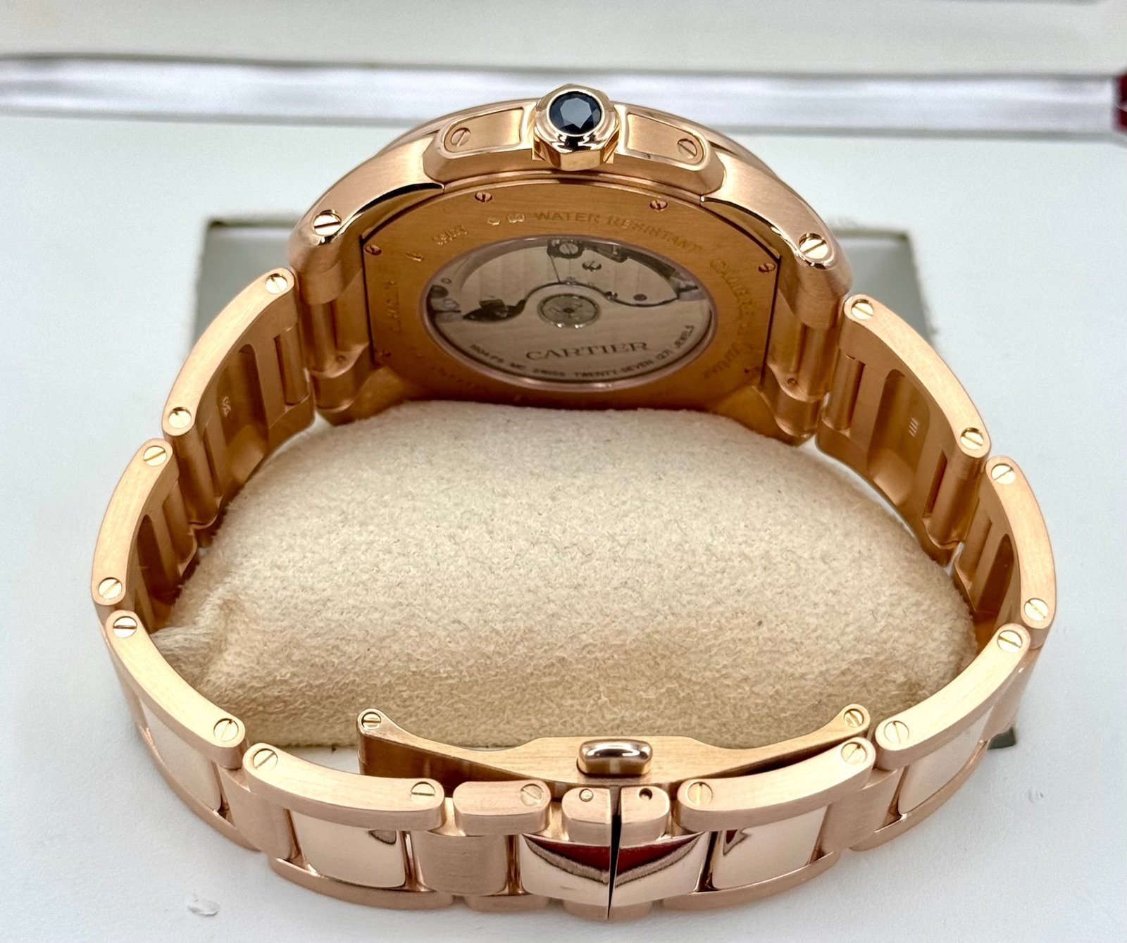 2016 Cartier Calibre de Cartier 42mm W7100018 Rose Gold White Dial - Image 9