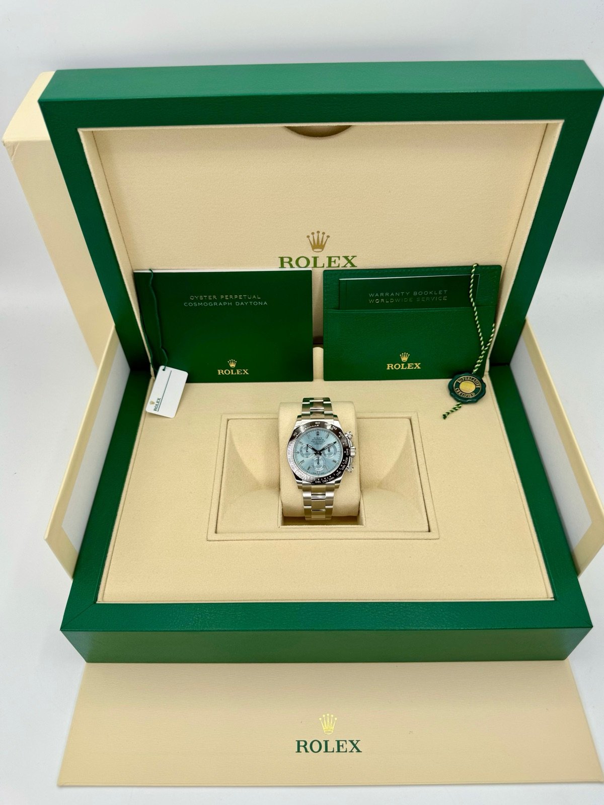 2023 Rolex Daytona 40mm 116506 Platinum Ice Blue Diamond Dial (Unworn) - Image 9