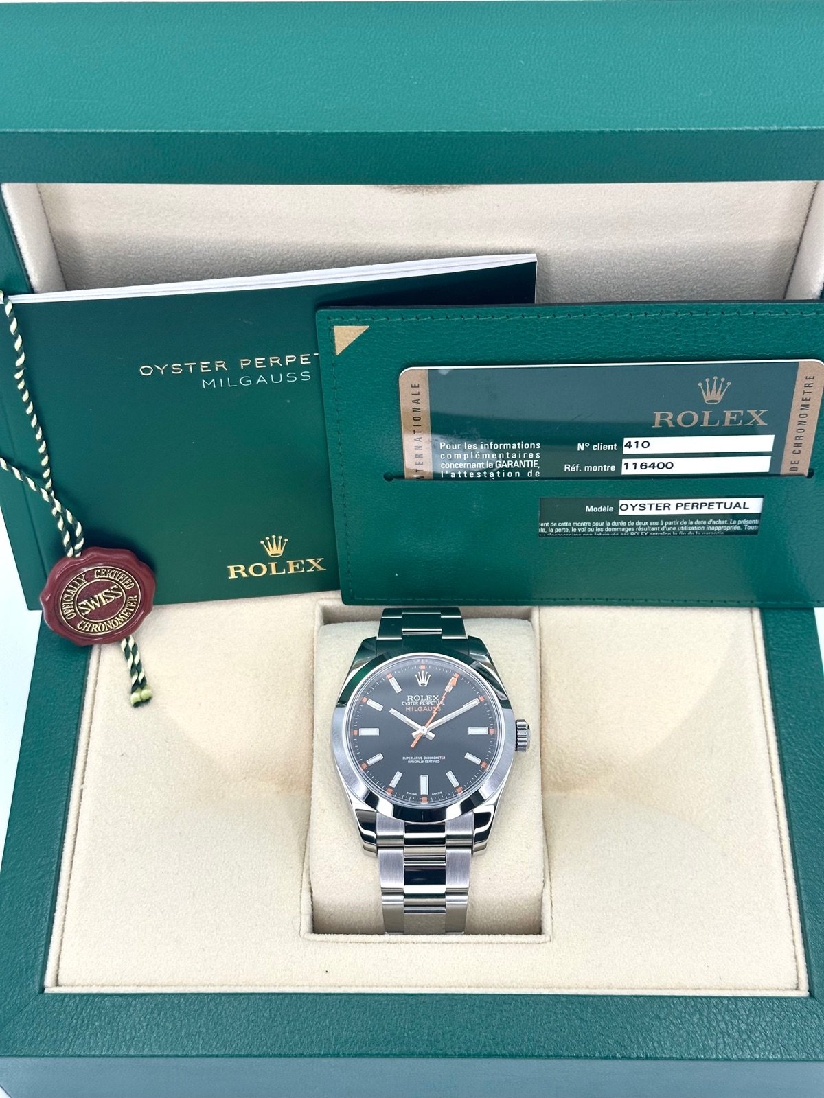2014 Rolex Milgauss 40mm 116400GV Stainless Steel Black Dial - Image 11