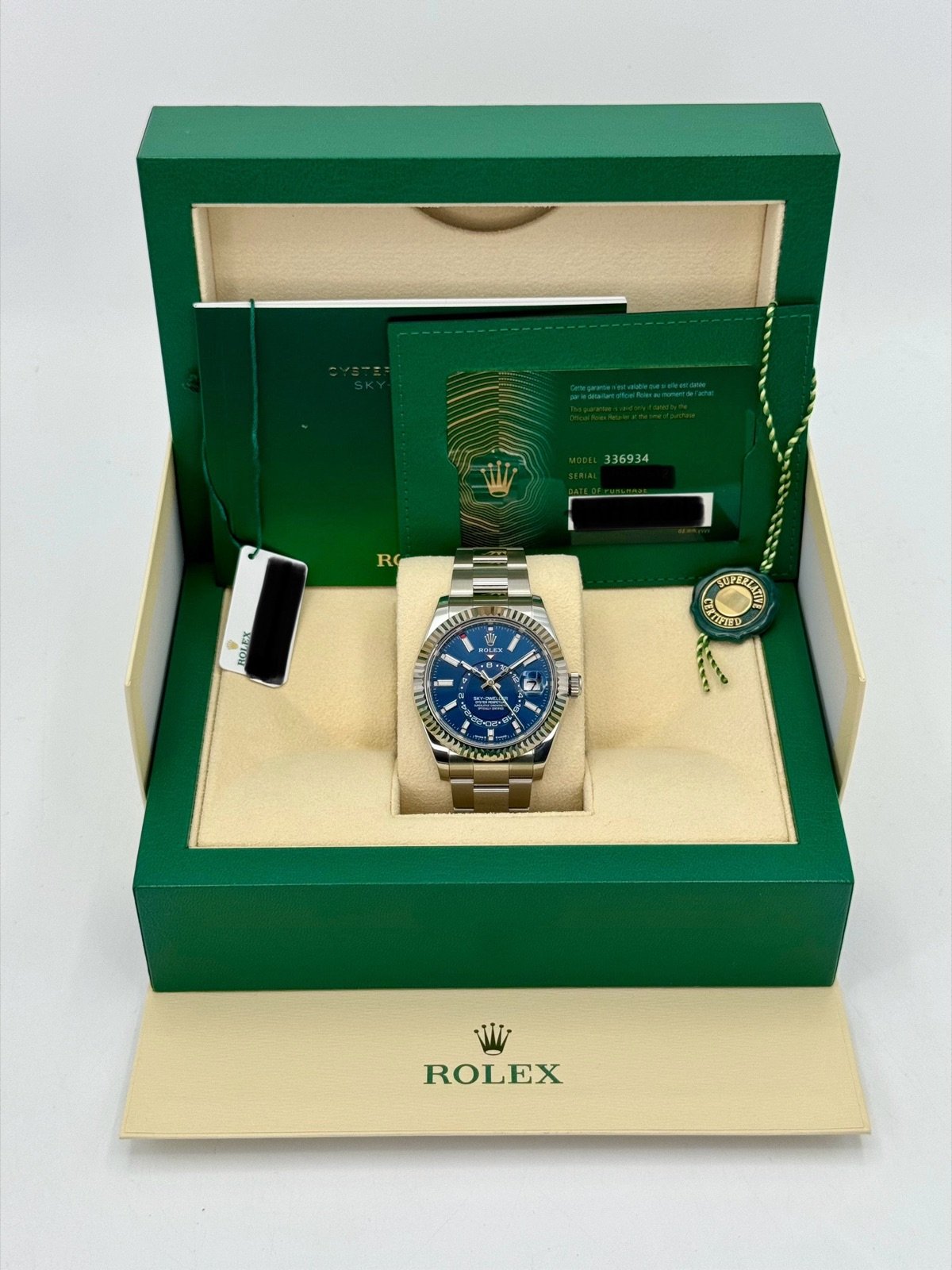2024 Rolex Sky-Dweller 42mm 336934 Oyster Blue Dial (Unworn) - Image 11