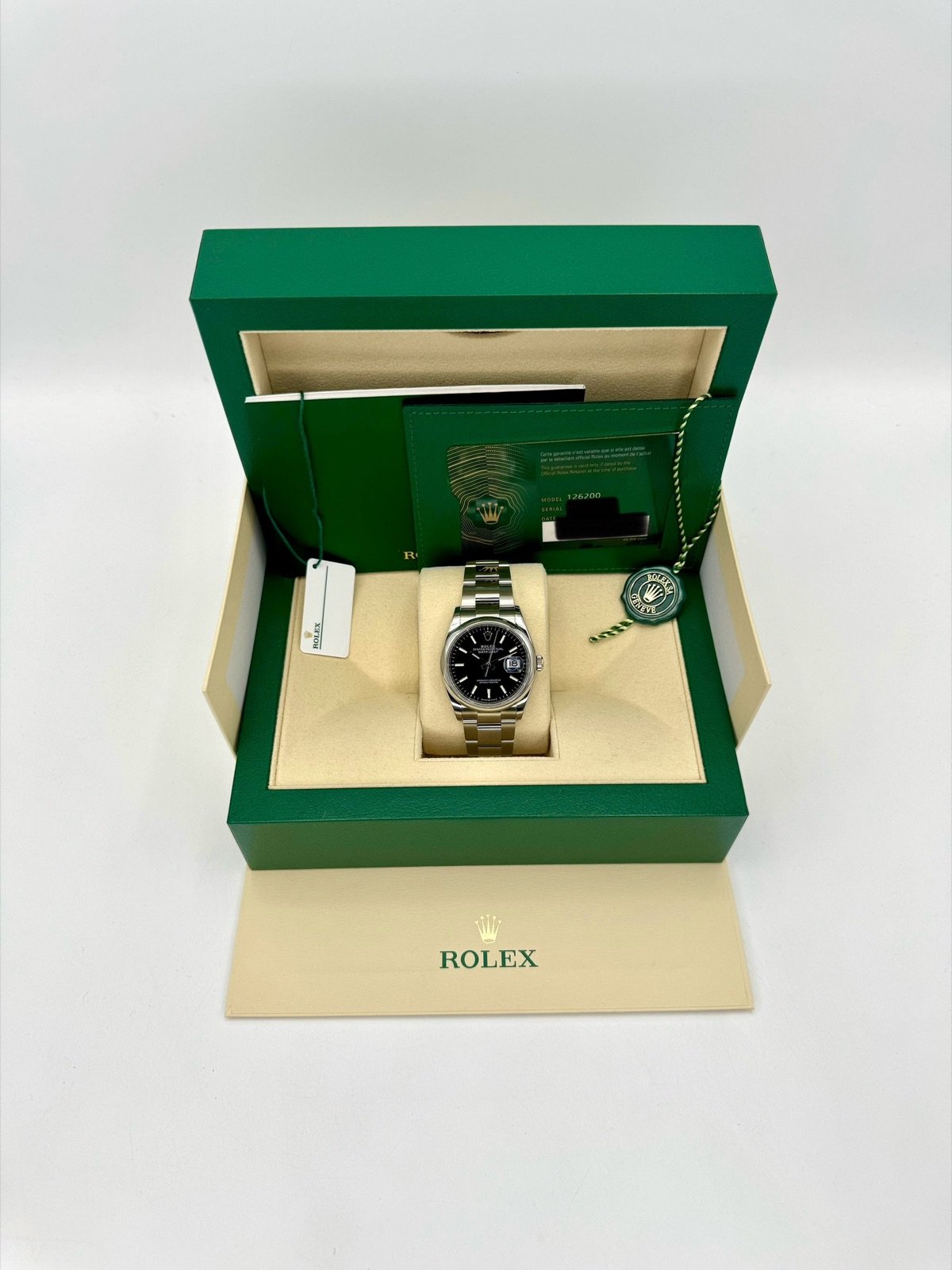 2022 Rolex Datejust 36mm 126200 Stainless Steel Oyster Black Dial - Image 11