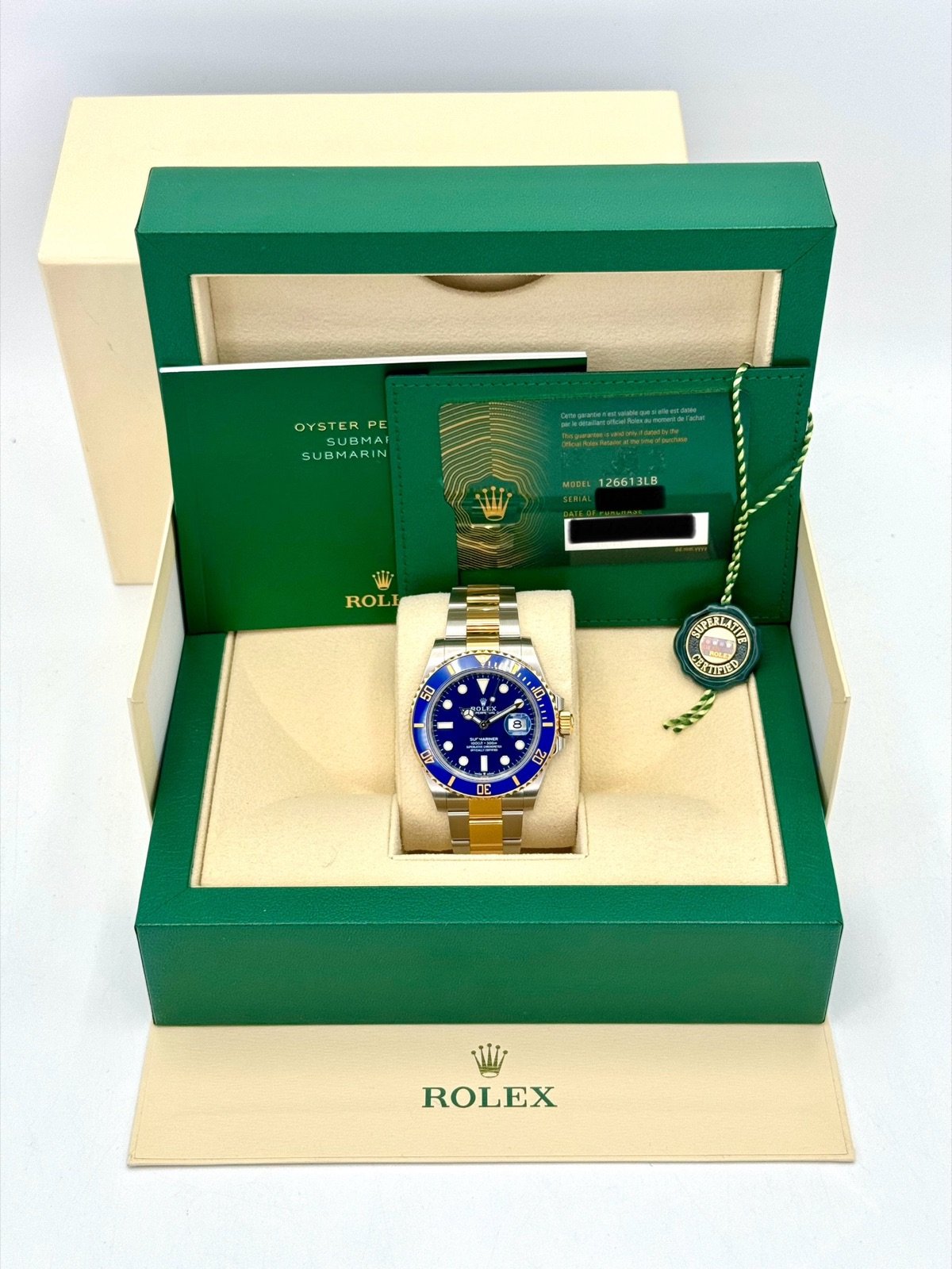 2023 Rolex Submariner “Bluesy” 41mm 126613LB Two-Tone Blue Dial - Image 12