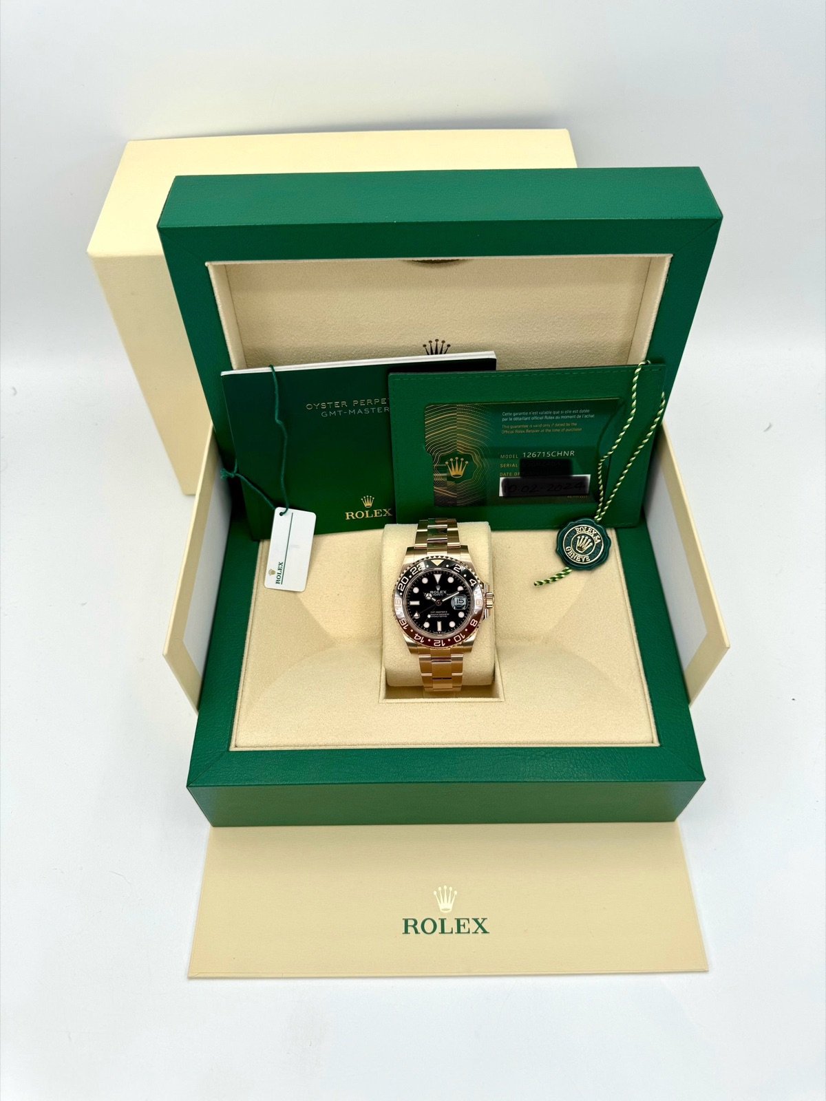 2024 Rolex GMT-Master II “Rootbeer” 40mm 126715CHNR Rose Gold (Unworn) - Image 12