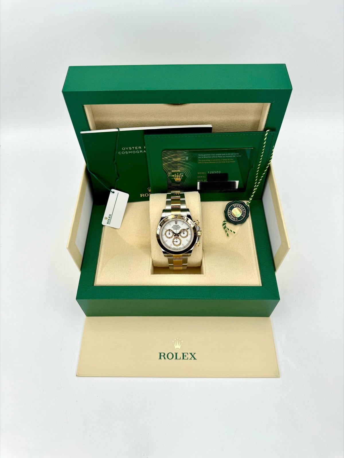 2024 Rolex Daytona 40mm 126503 Two-Tone White Dial (Unworn) - Image 11