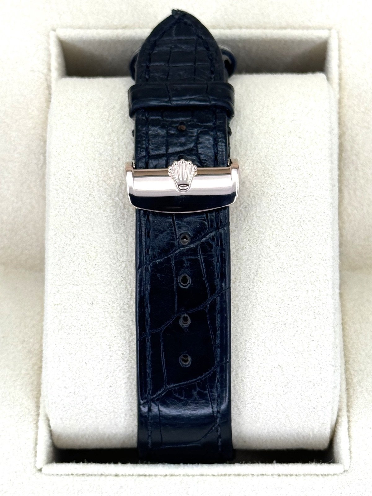 2019 Rolex Cellini Moonphase 39mm 50535 Rose Gold White Dial - Image 2