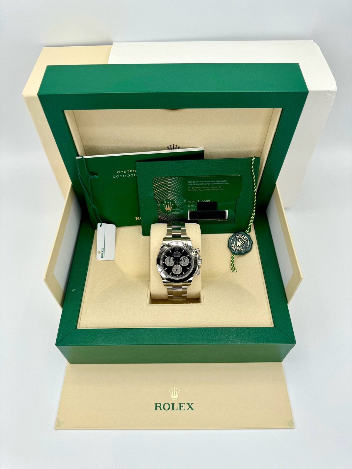 2024 Rolex Daytona 40mm 126509 White Gold Black Dial (Unworn) - Image 12