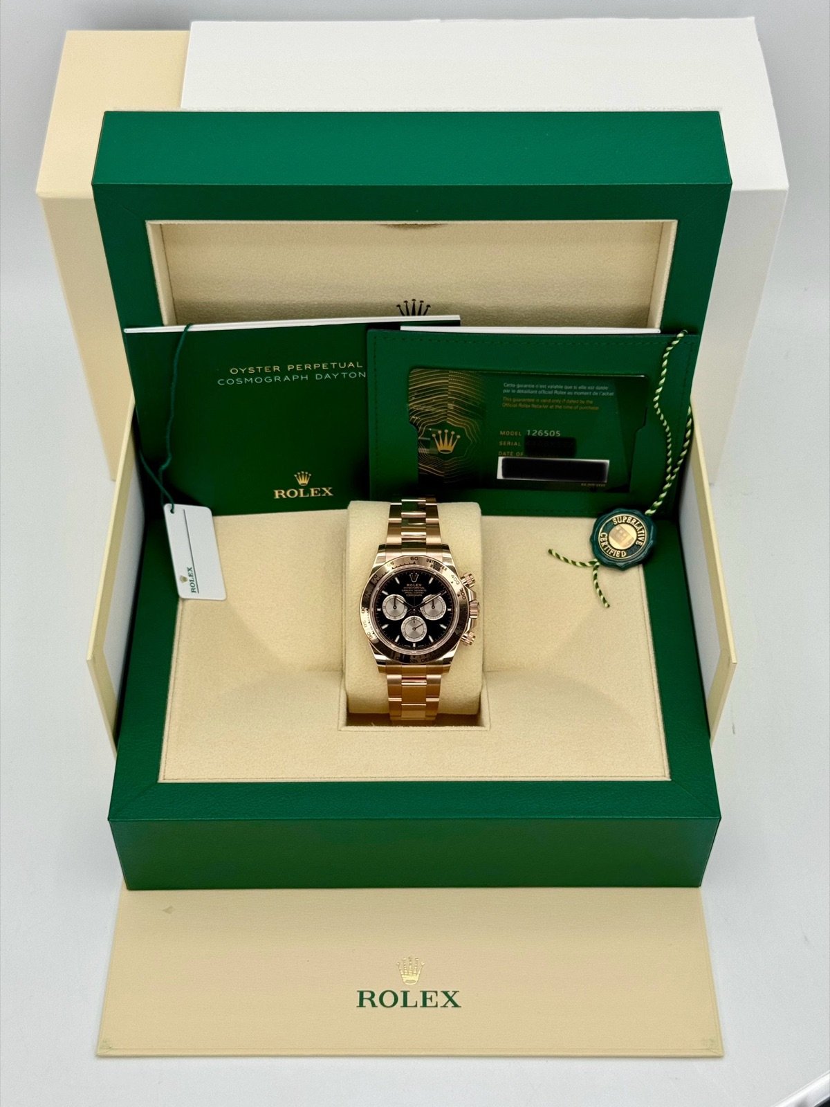 2024 Rolex Daytona 40mm 126505 Rose Gold Black Dial (Unworn) - Image 12