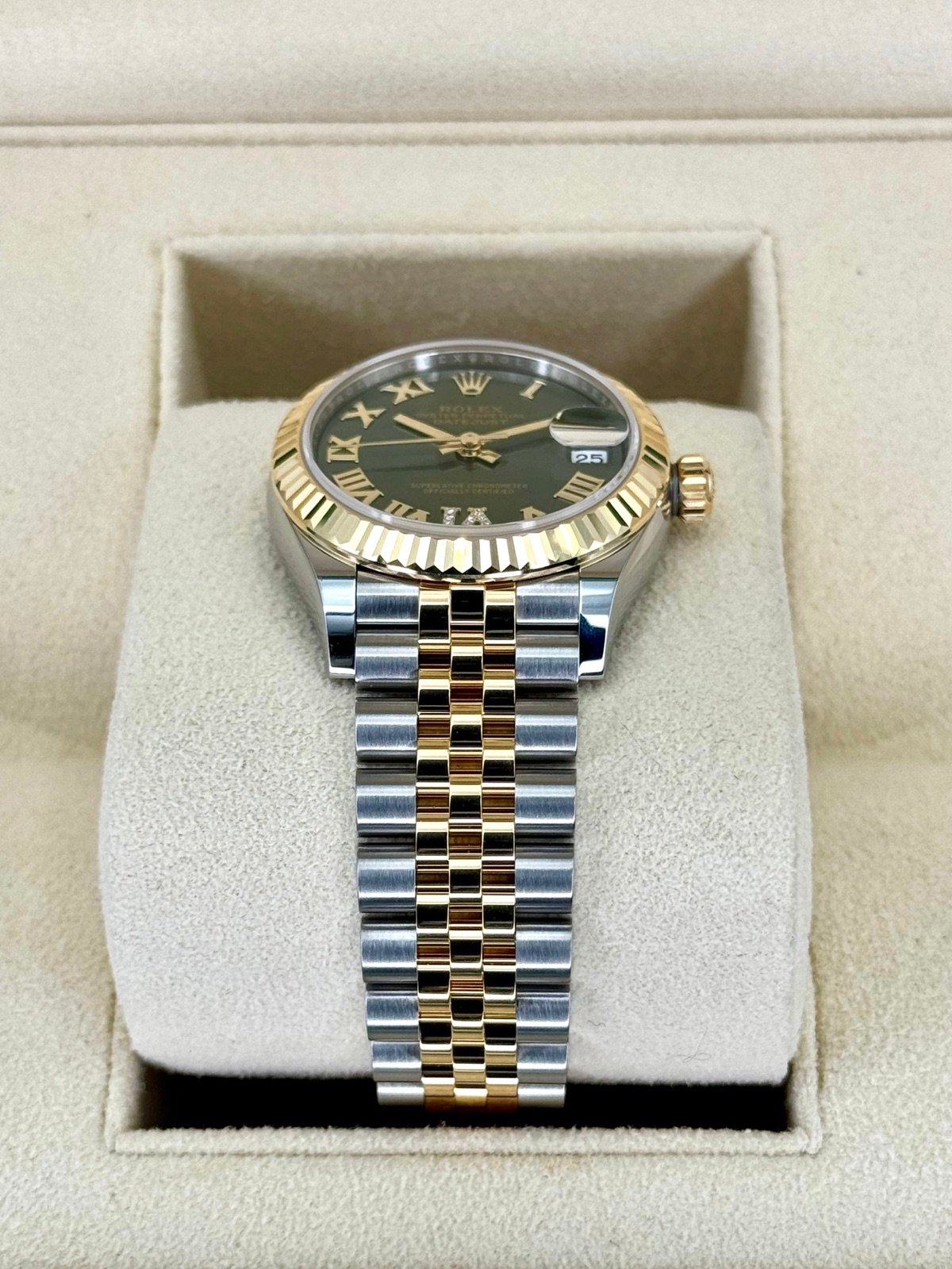 2023 Rolex Ladies Datejust 31mm 278273 Jubilee Green Dial (Unworn) - Image 3