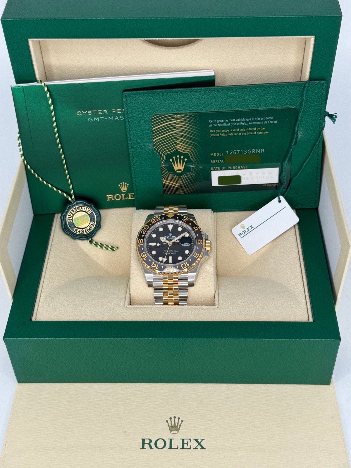 2023 Rolex GMT-Master II 40mm 126713GRNR Two-Tone Jubilee (Unworn) - Image 11