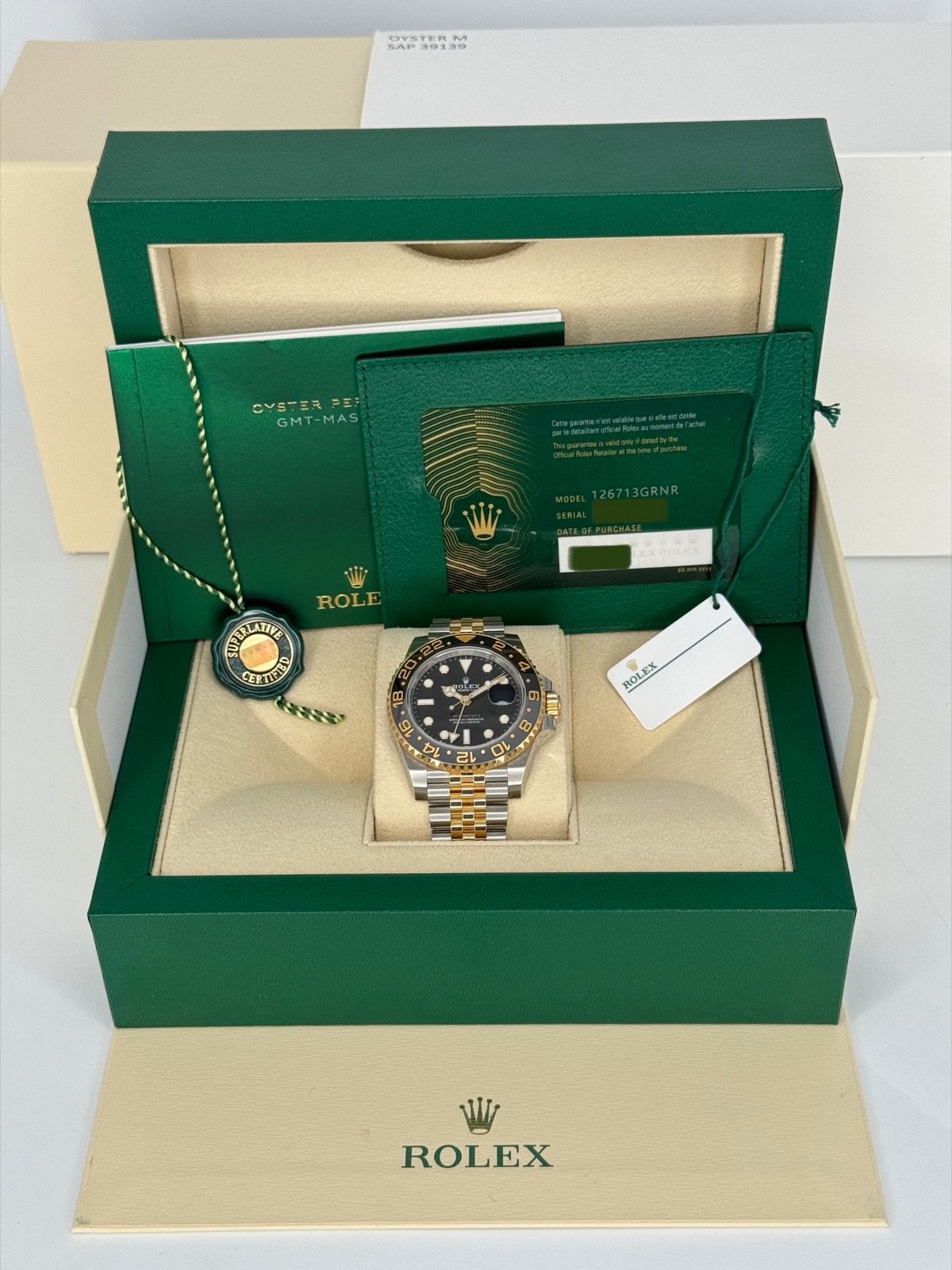 2023 Rolex GMT-Master II 40mm 126713GRNR Two-Tone Jubilee (Unworn) - Image 12
