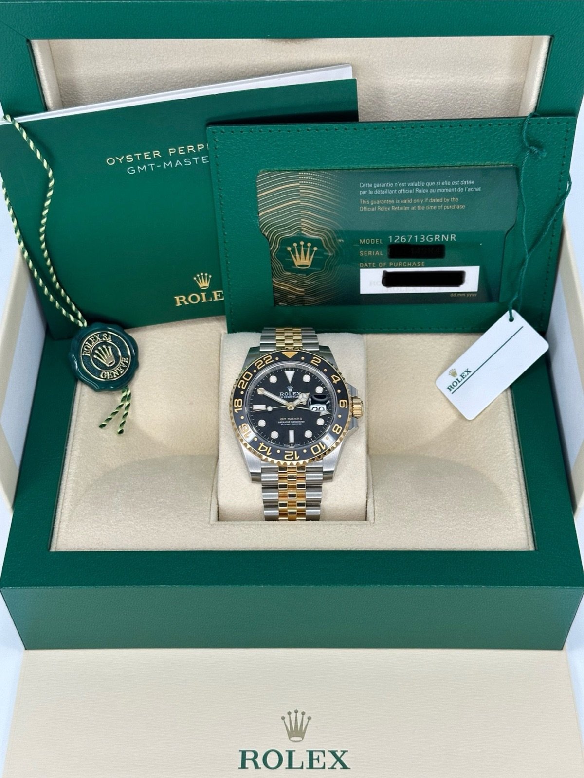 2023 Rolex GMT-Master II 40mm 126713GRNR Two-Tone Jubilee (Unworn) - Image 11