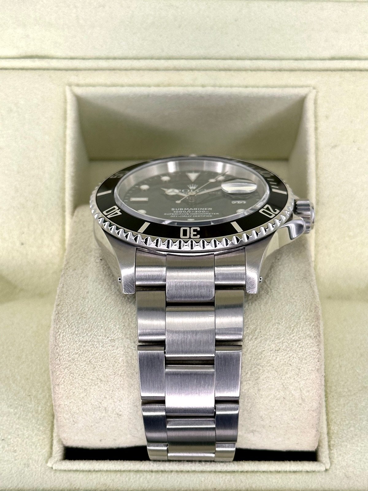 2002 Rolex Submariner Date 40mm 16610 Stainless Steel Black Dial - Image 3