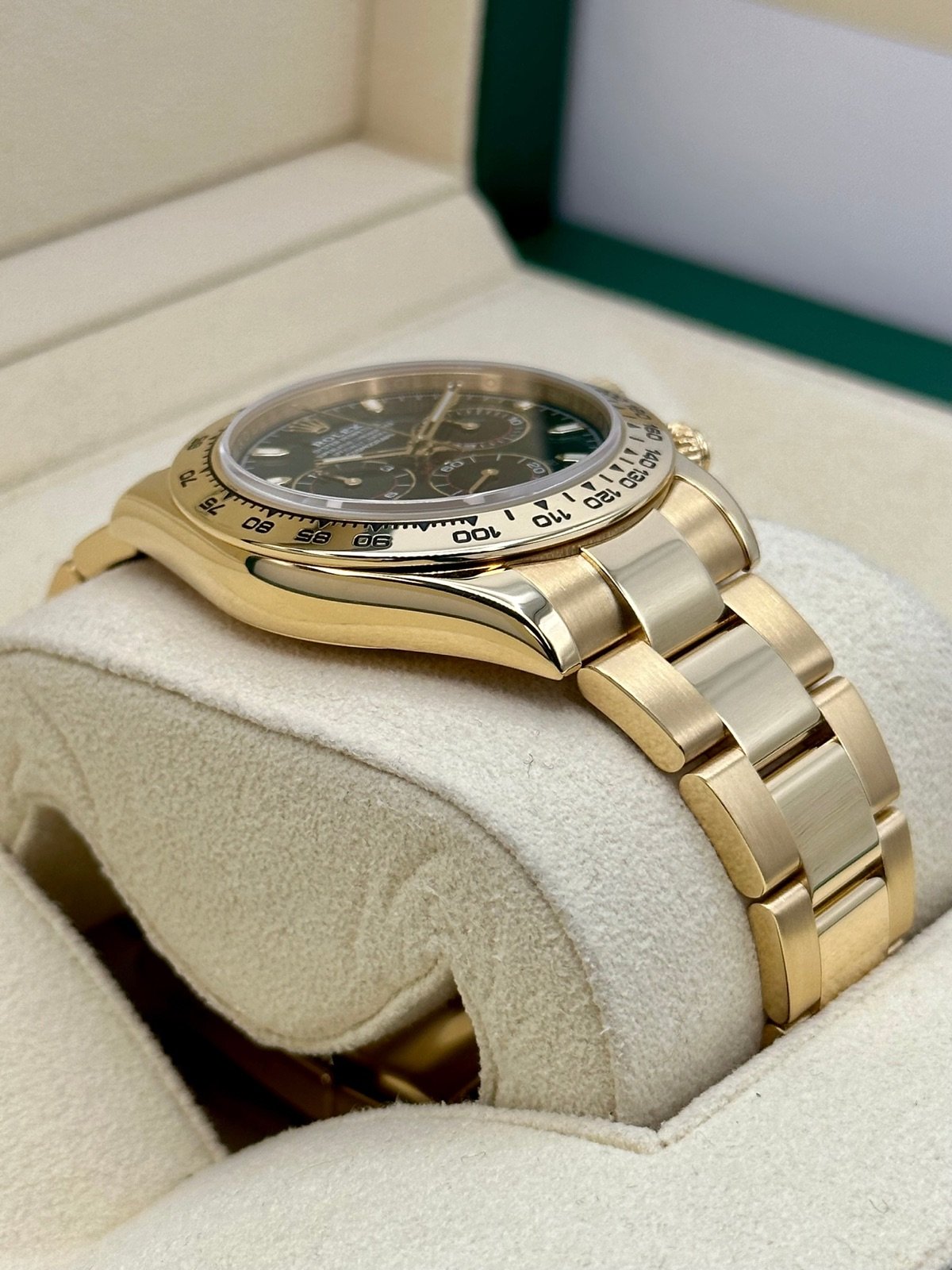 Rolex Daytona “John Mayer” 40mm 116508 Yellow Gold Green Dial - Image 6