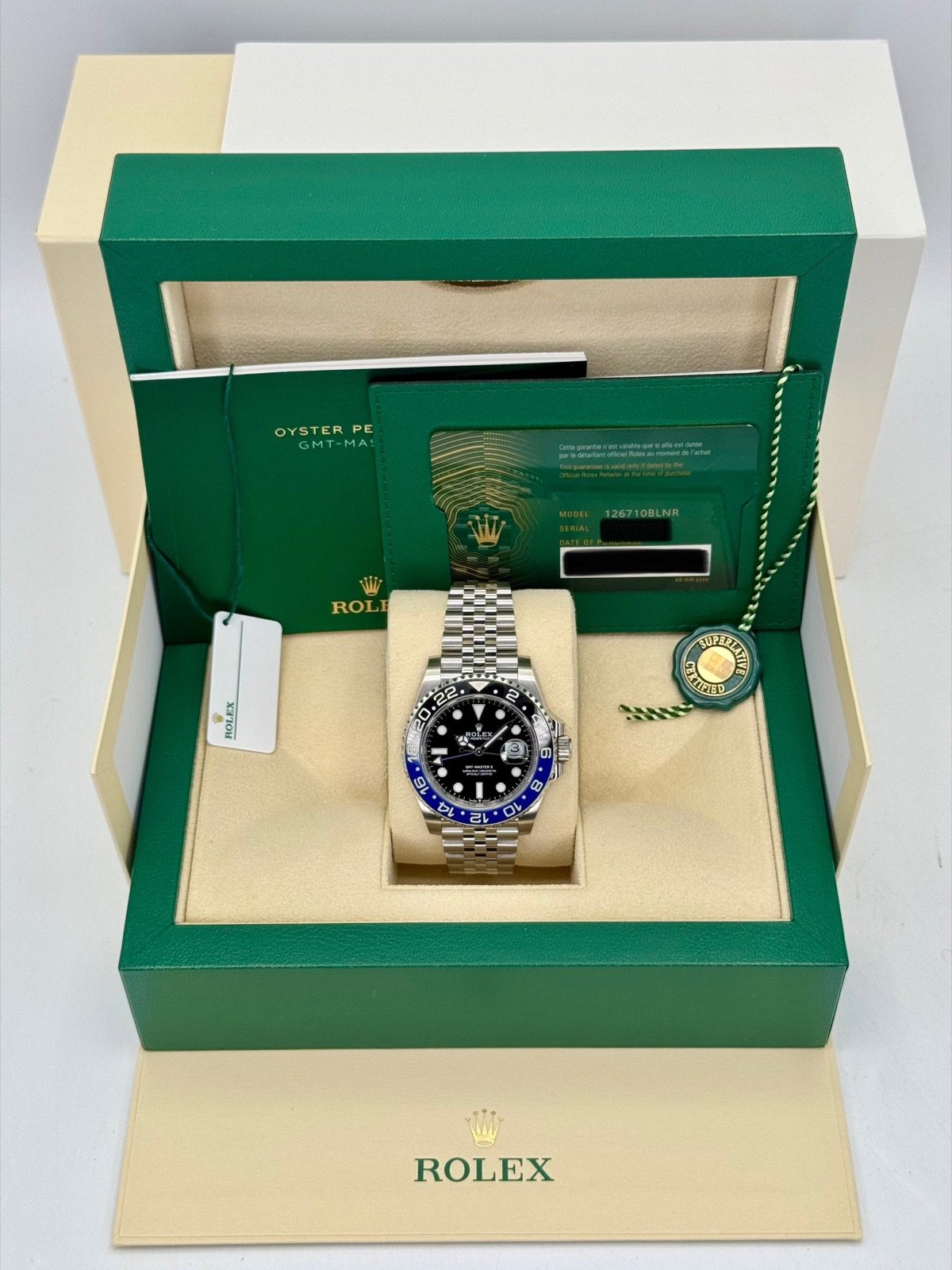 2024 Rolex GMT-Master II “Batgirl” 40mm 126710BLNR Jubilee Black Dial (Unworn) - Image 10