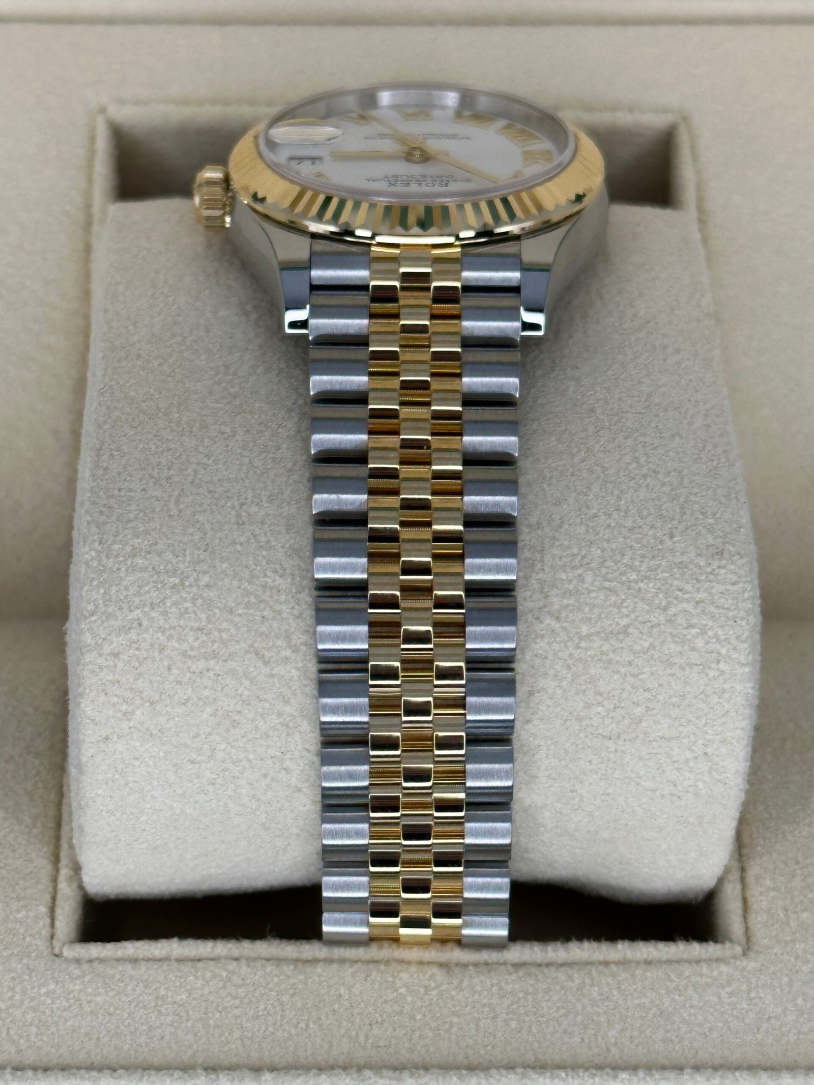 2023 Rolex Datejust 31mm 278273 Two-Tone Jubilee White Roman Numeral Dial - Image 4