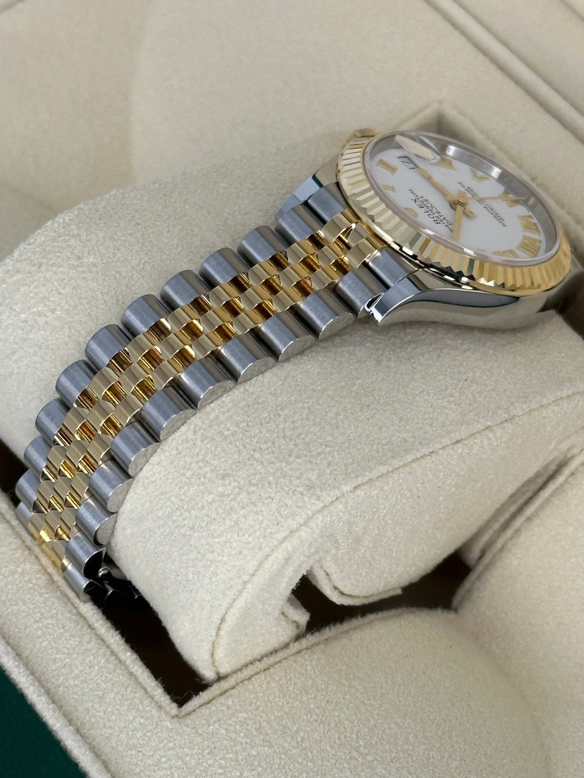 2023 Rolex Datejust 31mm 278273 Two-Tone Jubilee White Roman Numeral Dial - Image 7