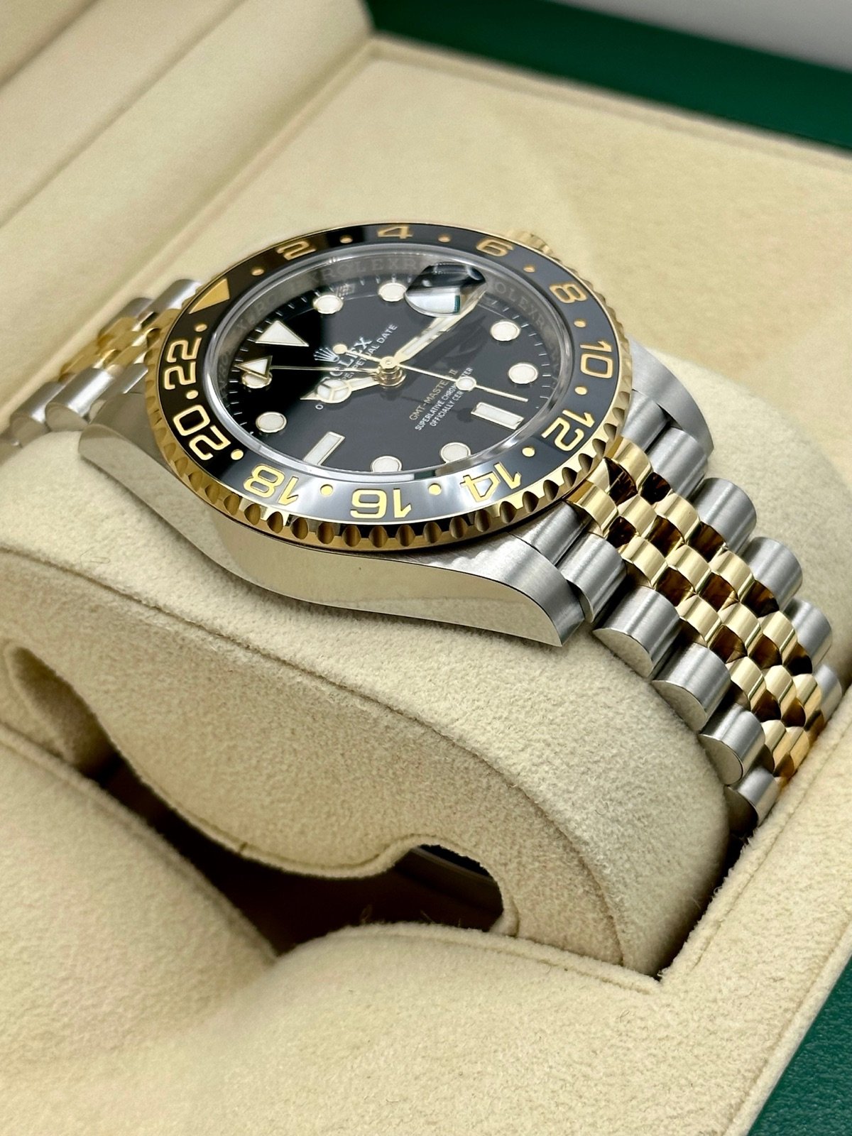 2023 Rolex GMT-Master II 40mm 126713GRNR Two-Tone Jubilee Black Dial (Unworn) - Image 6