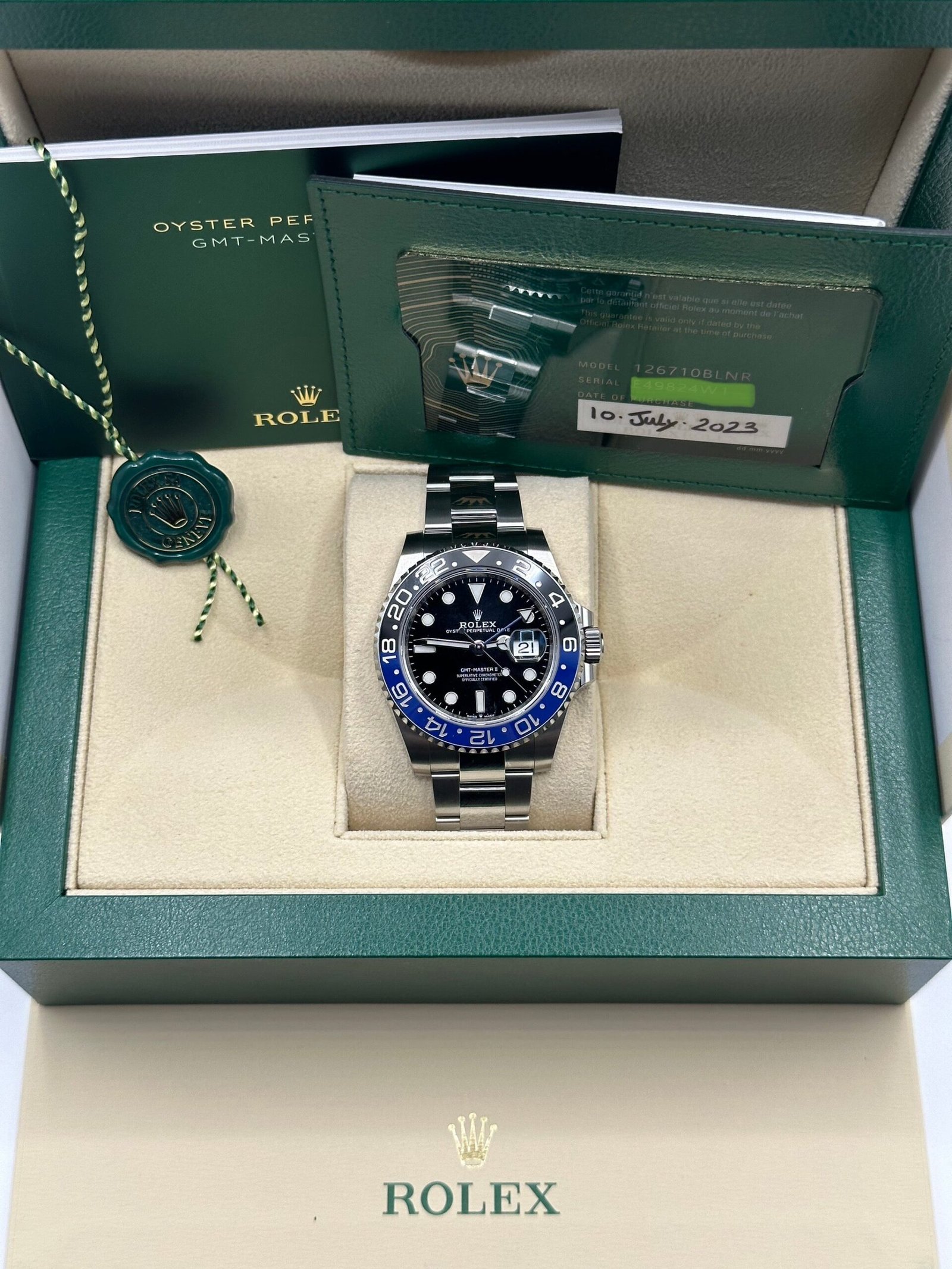 2023 Rolex GMT-Master II “Batman” 40mm 126710BLNR Oyster (Unworn) - Image 2