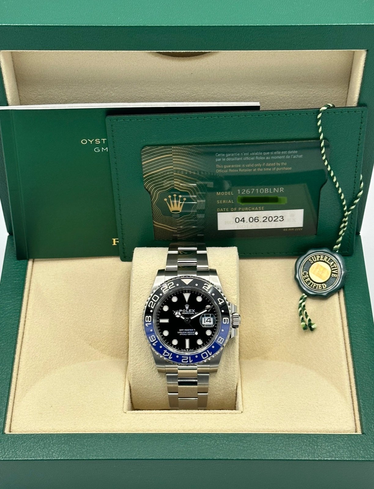 2023 Rolex GMT-Master II “Batman” 40mm 126710BLNR Oyster - Image 12
