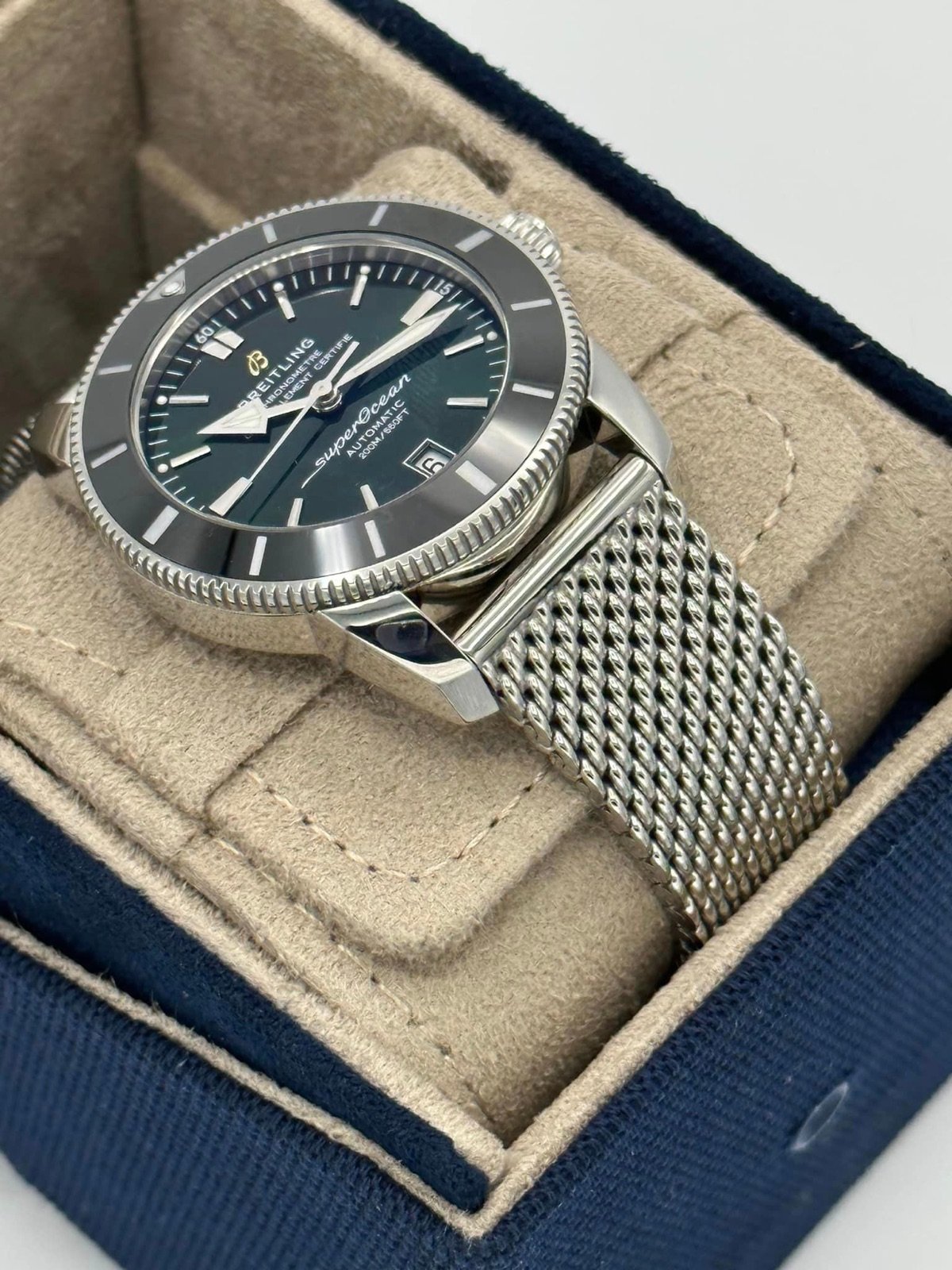 2023 Breitling Superocean Heritage 42mm AB2010 Green Dial - Image 7