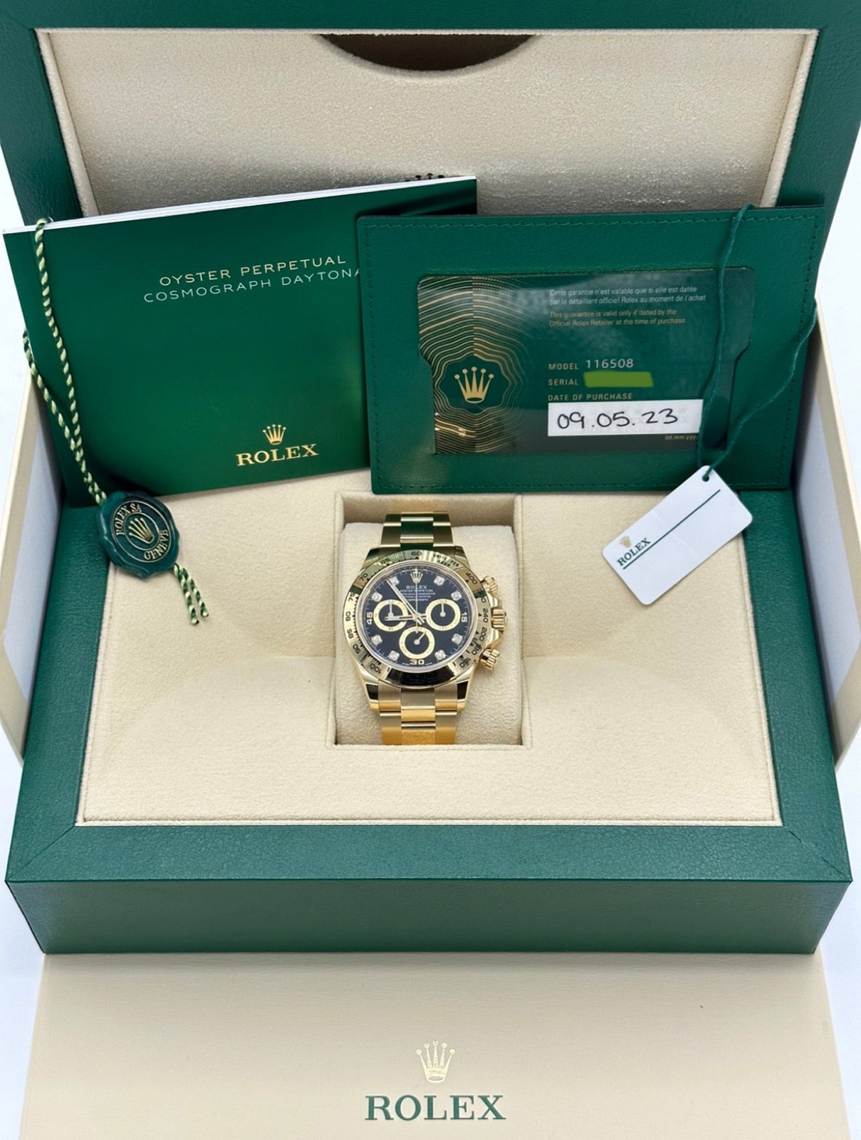 2023 Rolex Daytona 40mm 116508 Black Diamond Dial - Image 11