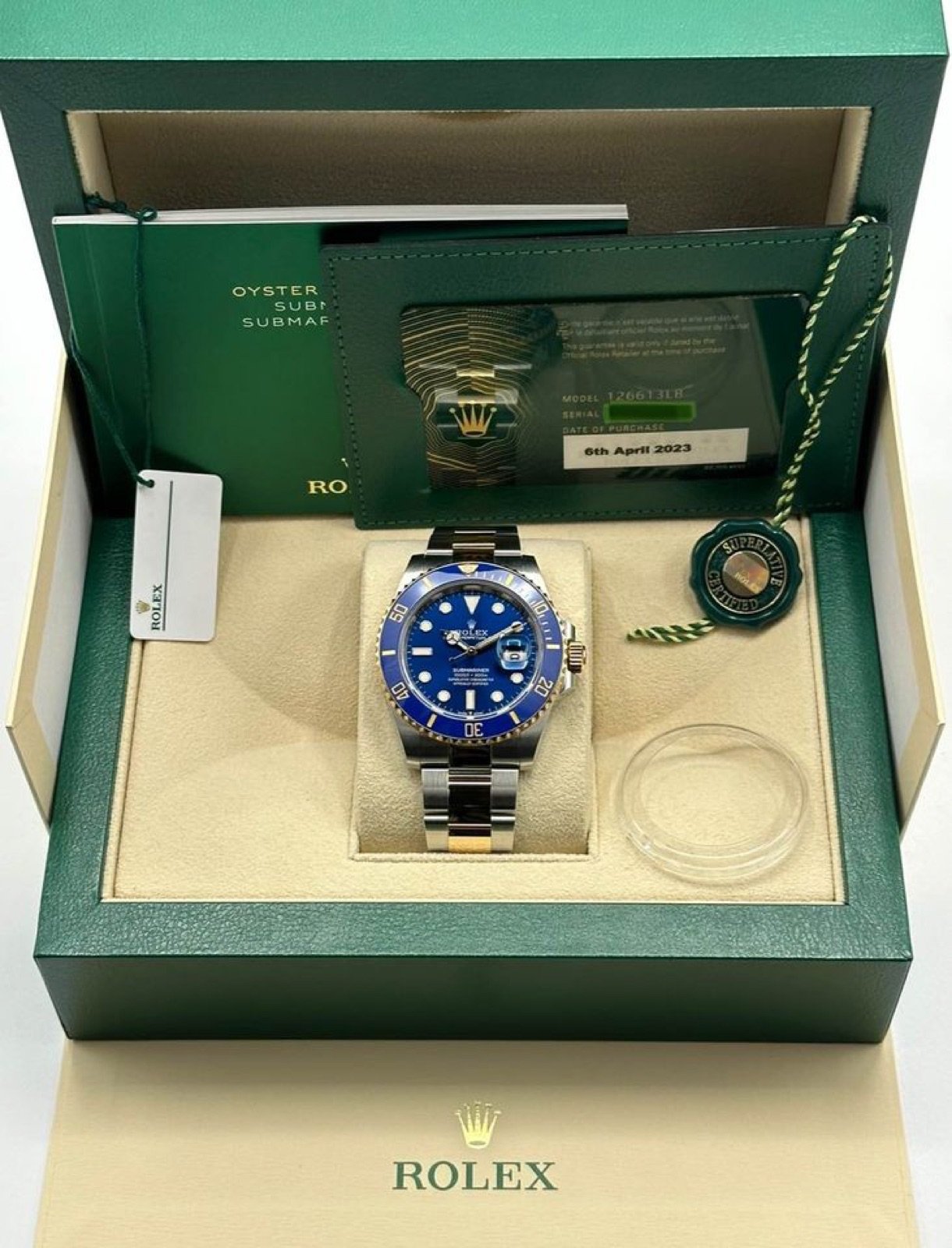 2023 Rolex Submariner “Bluesy” 41mm 126613LB Two-Tone Blue Dial - Image 11
