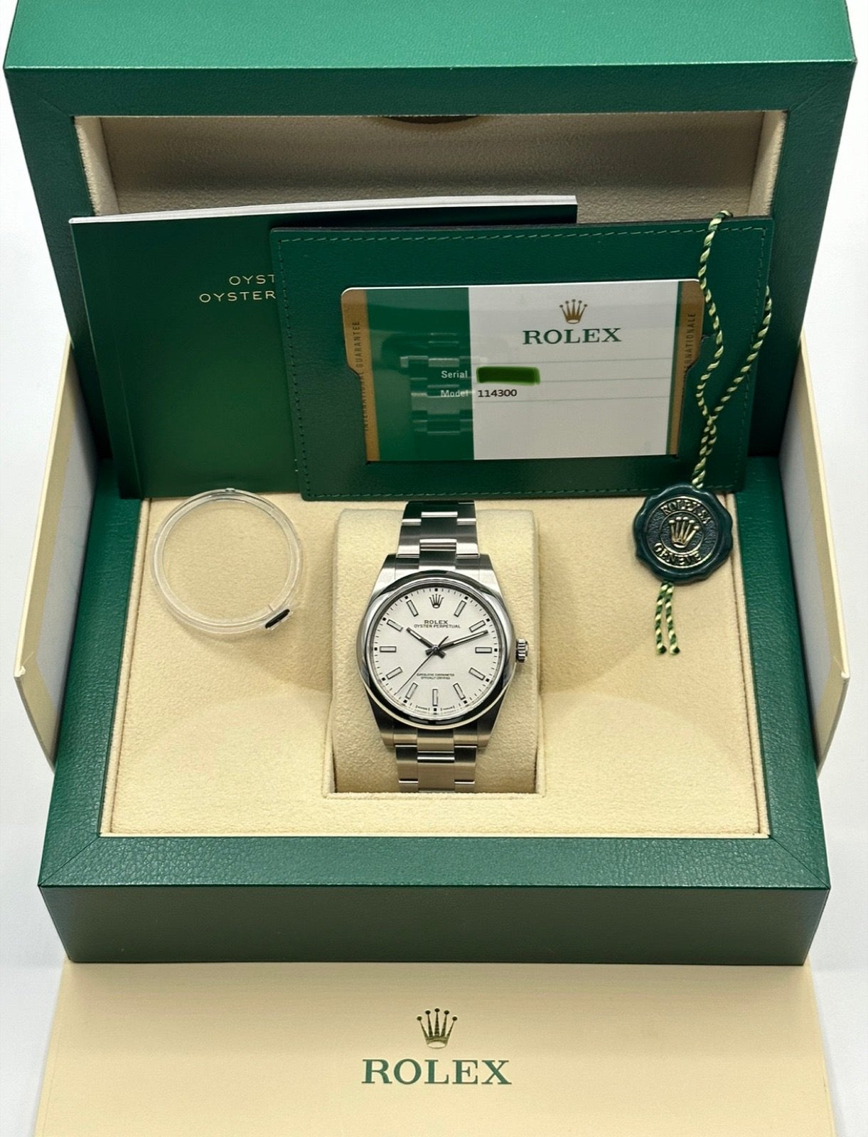 2019 Rolex Oyster Perpetual 39mm 114300 White Dial - Image 11