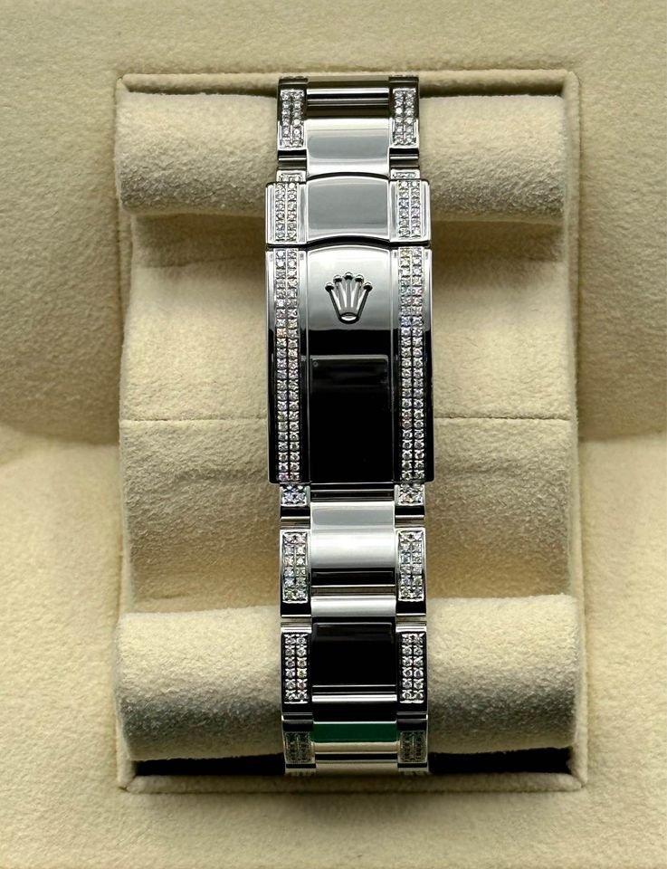 Rolex Datejust 41mm 126300 Diamonds Oyster Black Stick Dial - Image 2
