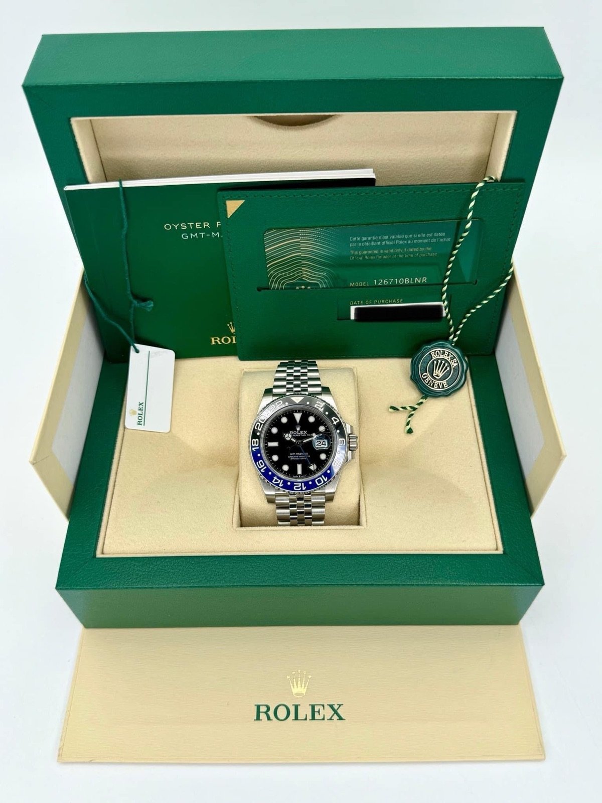 2023 Rolex GMT-Master II “Batgirl” 40mm 126710BLNR Jubilee Black Dial (Unworn) - Image 11