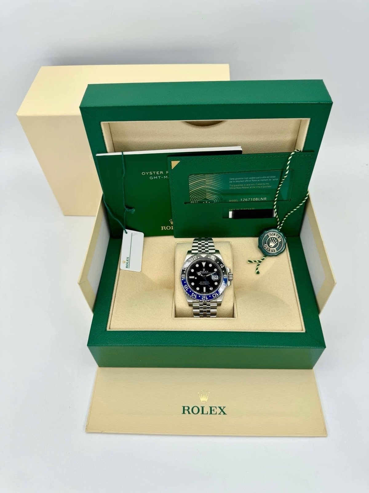 2023 Rolex GMT-Master II “Batgirl” 40mm 126710BLNR Jubilee Black Dial (Unworn) - Image 12