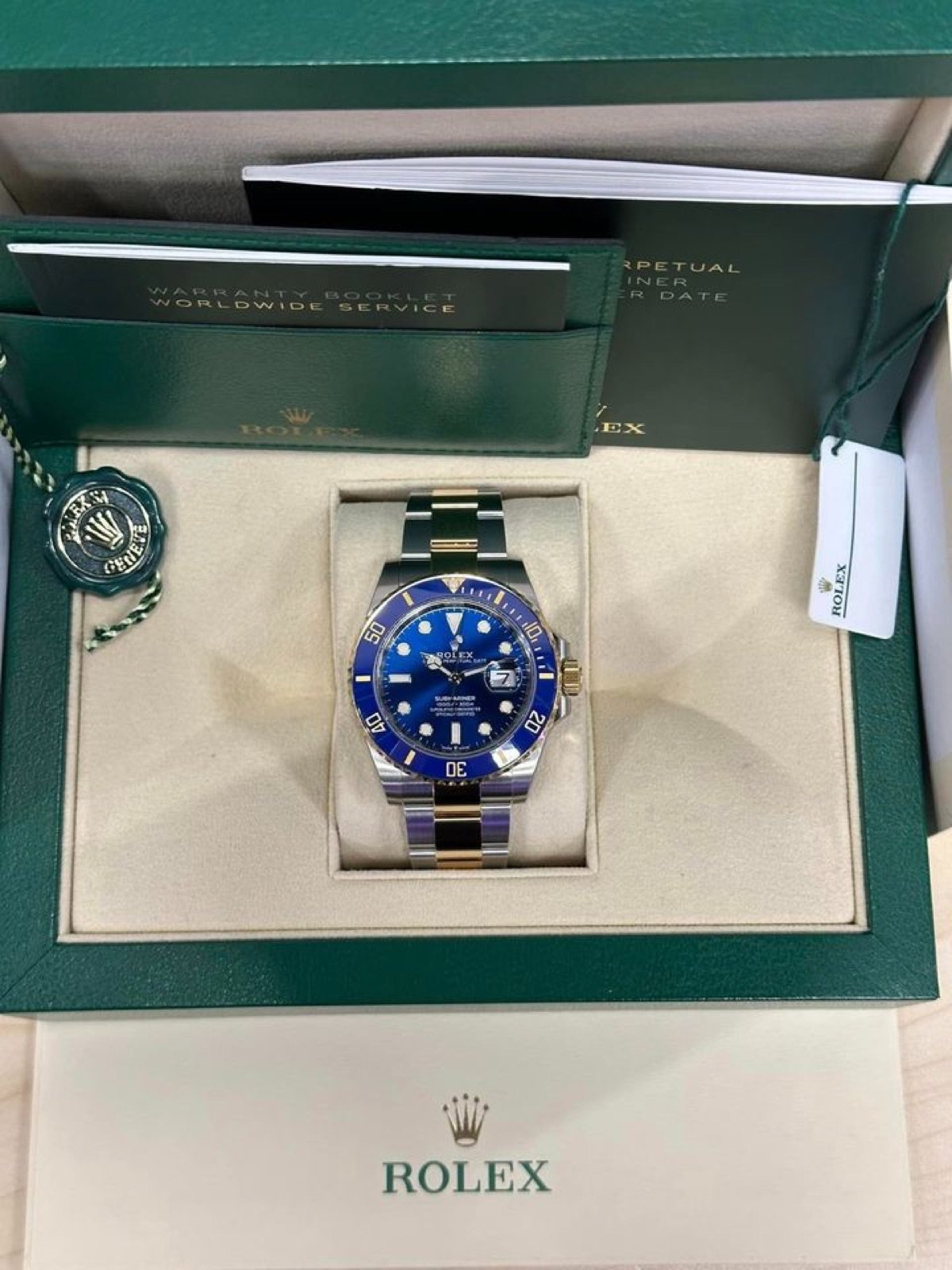 2023 Rolex Submariner “Bluesy” 41mm 126613LB Two-Tone Blue Dial - Image 7